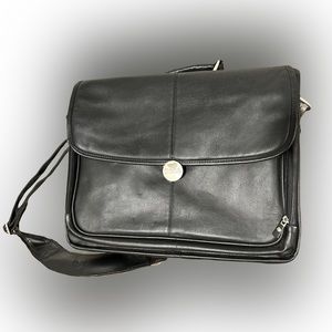 Dell laptop briefcase leather